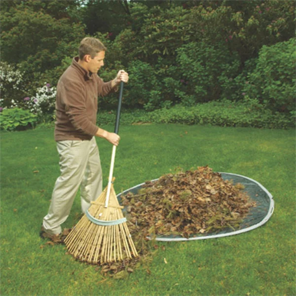 Foldable Leaf Collector and Bag for Garden Cleanup