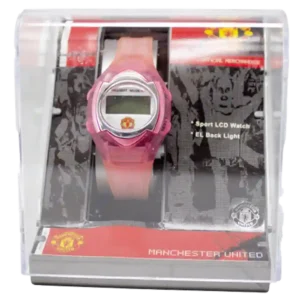 Man Utd Ladies Pink Analogue Watch